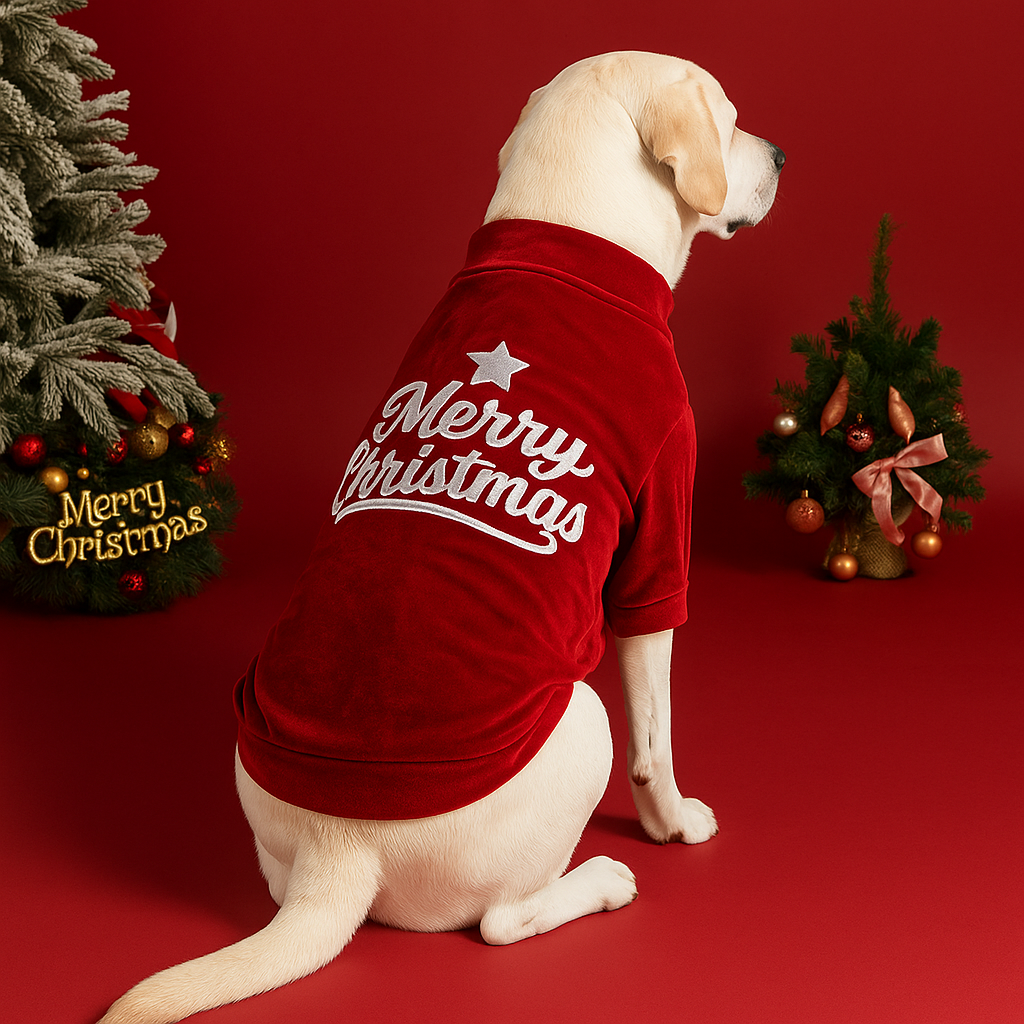 Santa’s Elf Velvet Pullover
