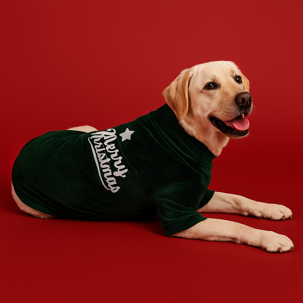 Santa’s Elf Velvet Pullover