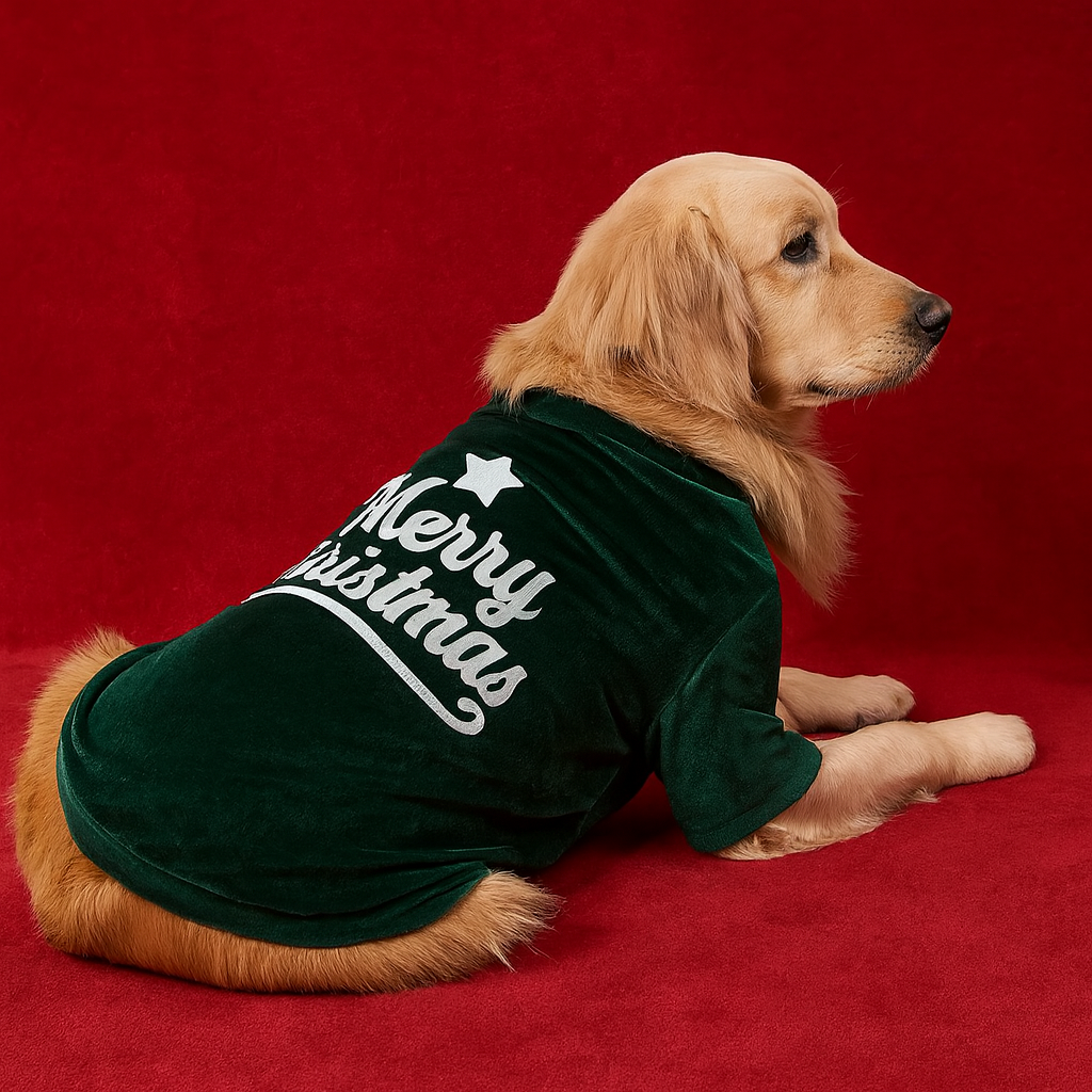Santa’s Elf Velvet Pullover